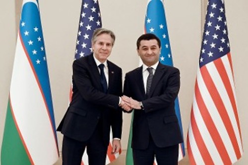 Από τη χθεσινή συνάντηση του Αντ. Μπλίνκεν με τον Ουζμπέκο ομόλογό του