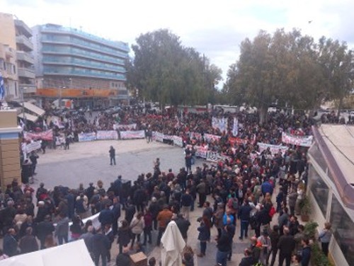 Από τις πρόσφατες απεργιακές κινητοποιήσεις στο Ηράκλειο