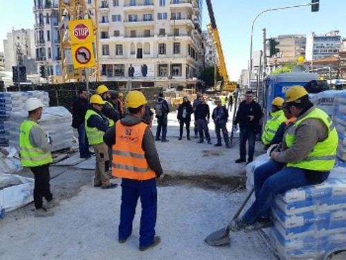 Σε εργοτάξιο του Μετρό Θεσσαλονίκης