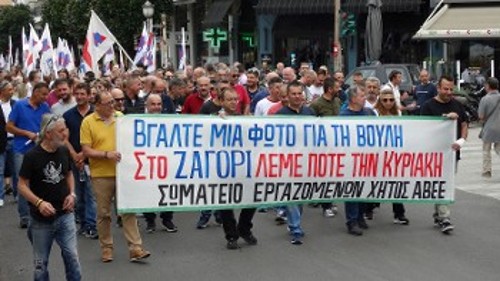 «Ποτέ την Κυριακή» η κατηγορηματική απάντηση των εργαζομένων σε ένα από τα μεγαλύτερα εργοστάσια εμφιάλωσης