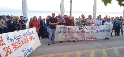 Από τη χθεσινή συγκέντρωση στη Λίμνη