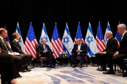 Από τη συνάντηση Μπάιντεν - Νετανιάχου τον περασμένο Οκτώβρη στο Ισραήλ