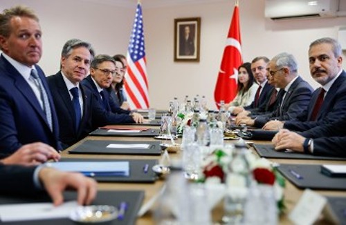 Το παζάρι ΗΠΑ - Τουρκίας φουντώνει σε πολλά πεδία (φωτ. από τη συνάντηση των δύο ΥΠΕΞ τον Νοέμβρη στην Αγκυρα)