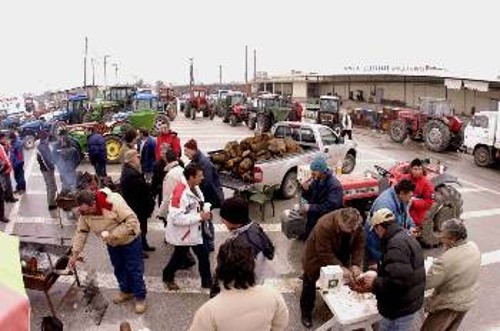 Μπλόκο στον Τύρναβο. Από τις πρόσφατες αγροτικές κινητοποιήσεις της ΠΑΣΥ