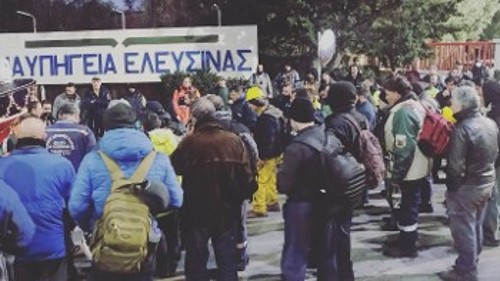 Συνελεύσεις και συγκεντρώσεις σε ναυπηγεία από το Συνδικάτο Μετάλλου Αττικής