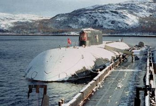 Το υποβρύχιο Κουρσκ από φωτογραφία αρχείου