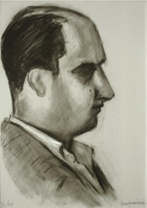Αυτοπροσωπογραφία του Διαμαντή Διαμαντόπουλου (Συλλογή Εθνικής Πινακοθήκης)