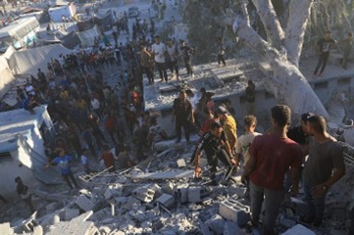 Νέοι θάνατοι και συντρίμμια από τη χθεσινή ισραηλινή επιδρομή στην Χαν Γιούνις