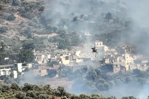 Οικισμοί στον δήμο Αμαρίου είχαν ζωστεί από τους καπνούς