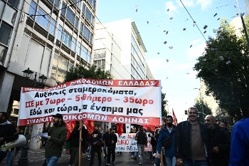 Από την πρόσφατη απεργία των οικοδόμων