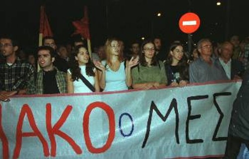 Μια πρώτη αποφασιστική απάντηση έδωσαν οι εργαζόμενοι και οι νέοι της Θεσσαλονίκης στις εξαγγελίες της κυβέρνησης