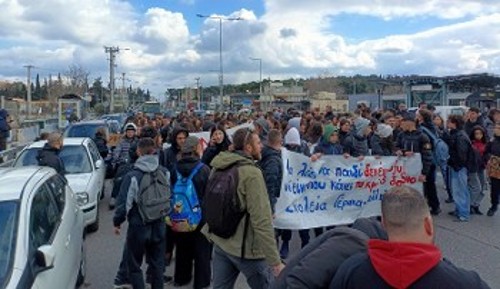 Μαθητική κινητοποίηση την περασμένη Παρασκευή στην Παλλήνη