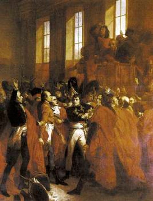 Τη 18η Μπρυμαίρ του 8ου έτους της επανάστασης, ο Ναπολέων Βοναπάρτης ανακηρύσσεται ύπατος