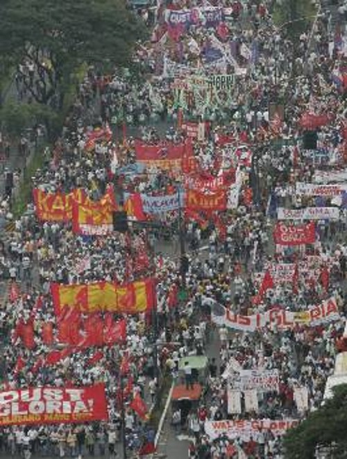 Από τις μεγάλες διαδηλώσεις ενάντια στην πολιτική της Αρόγιο την περασμένη Τετάρτη