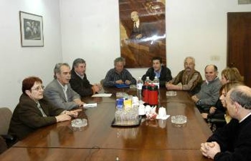 Από τη χτεσινή συνάντηση αντιπροσωπείας του Κόμματος με τους εκπροσώπους της Διαδημοτικής Επιτροπής κατά της χωματερής
