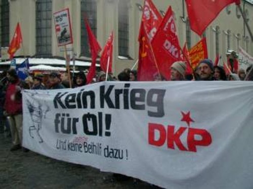 Από αντιπολεμική διαδήλωση του Γερμανικού ΚΚ (DKP)ενάντια στον πόλεμο στο Ιράκ