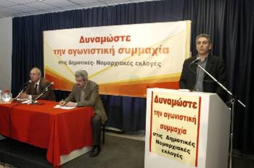 Κεντρικός ομιλητής της σύσκεψης ο Γιώργος Μαυρίκος. Στο πάνελ οι Ηλίας Νικολόπουλος και Γιάννης Μανουσογιαννάκης