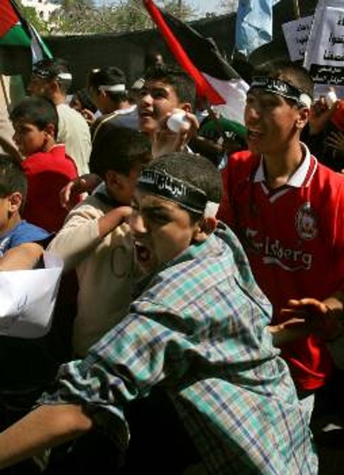 Διαμαρτυρία στην Παλαιστίνη ενάντια στις πιέσεις της ΕΕ