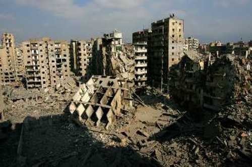 Κατεστραμμένο τμήμα της Βηρυτού