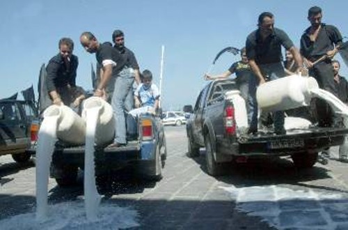 Από παλαιότερο συλλαλητήριο κτηνοτρόφων στην Κρήτη