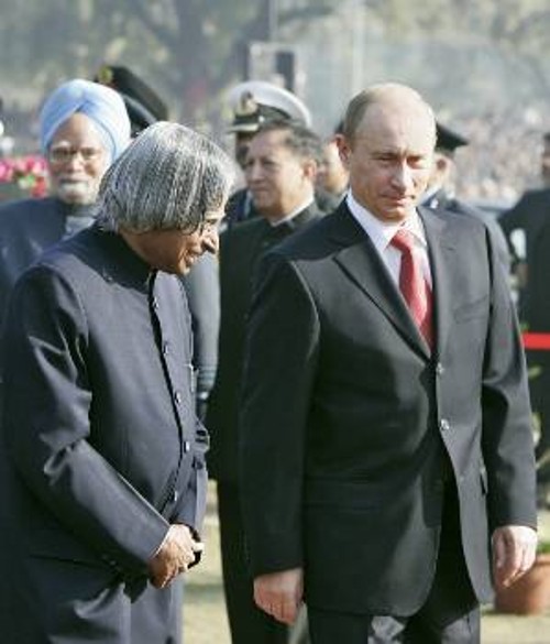 Από την επίσκεψη του Ρώσου Προέδρου στην Ινδία