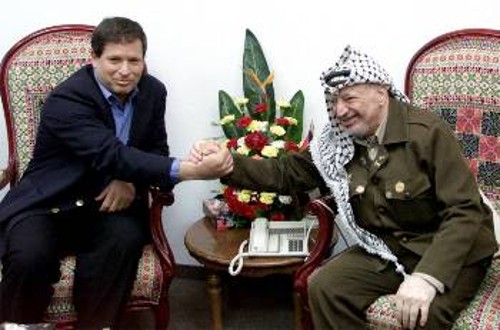 Από συνάντηση του Γ.Αραφάτ με μέλος της ισραηλινής Κνεσέτ
