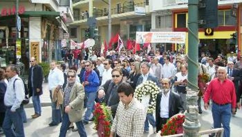 Από τη συγκέντρωση στη Λάρισα