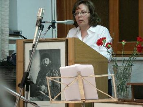 Η Τασία Κοντογιάννη, κεντρική ομιλήτρια της εκδήλωσης
