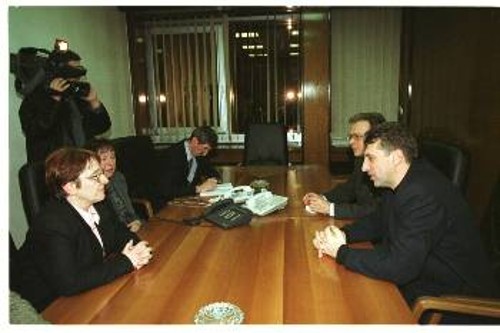 Από τη συνάντηση της αντιπροσωπείας του Κόμματος με τον Ζόραν Αντζέλκοβιτς, ΓΓ του Σοσιαλιστικού Κόμματος Σερβίας