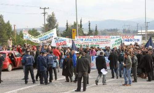 Ακόμη δεν έχουν καθαρό νερό οι κάτοικοι των Οινοφύτων και της ευρύτερης περιοχής (φωτ. από παλιότερη κινητοποίηση)