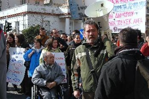 Από παλιότερη διαμαρτυρία των σπουδαστών και των γονιών τους