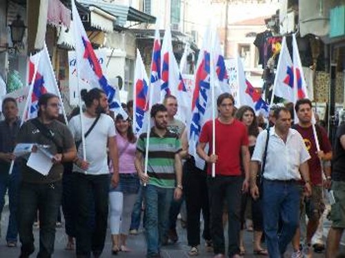 Από τη χτεσινή συγκέντρωση στη Μυτιλήνη