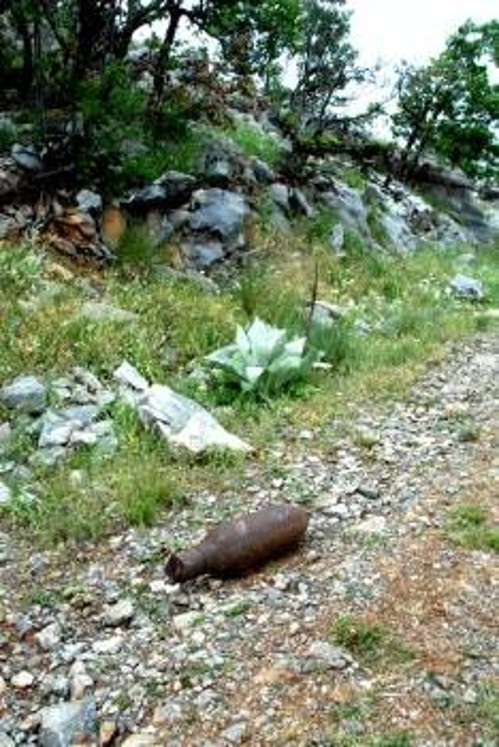 Βλήμα στο ανέβασμα προς Μάλι - Μάδι από Ιεροπηγή