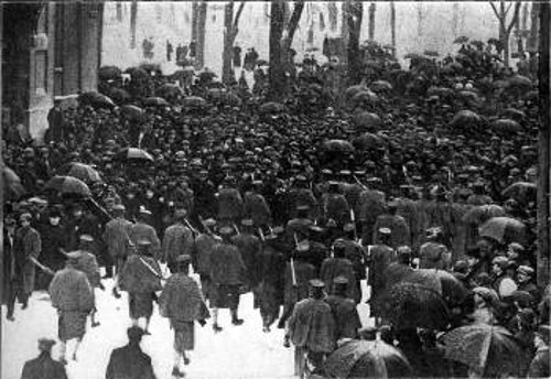 Διαδήλωση απεργών εργατών στη Νέα Υόρκη το 1913