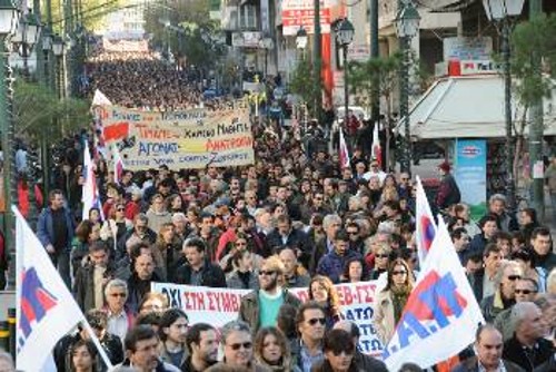 Η πυκνότητα της χτεσινής συγκέντρωσης ήταν χαρακτηριστική