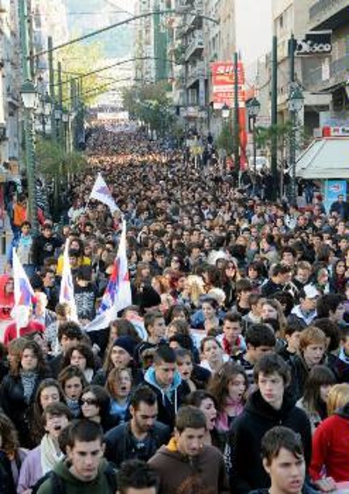 Μαθητική λαοθάλασσα στην Αθήνα