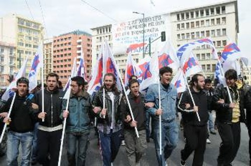 Η κατάληψη επισφραγίστηκε με την πορεία που ακολούθησε, διασχίζοντας την Αθήνα