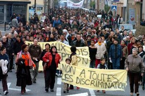 Από περσινή διαδήλωση στην Τουλούζη ενάντια στις διακρίσεις