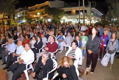 Από τη συγκέντρωση στον Ασπρόπυργο