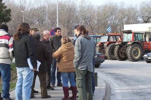 Αποψη από το μπλόκο του Προμαχώνα