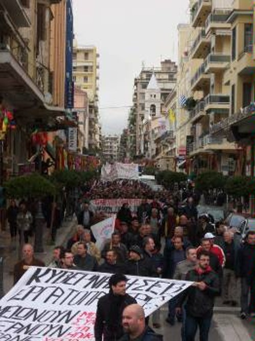 Η πορεία στην Πάτρα