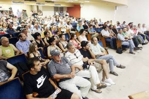 Στιγμιότυπο από τη χτεσινή σύσκεψη