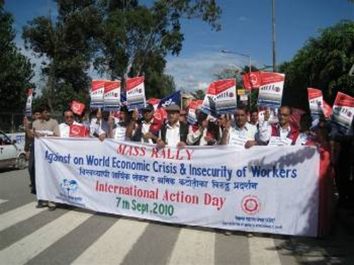 Από τη Διεθνή Μέρα Δράσης της ΠΣΟ, τον περασμένο Σεπτέμβρη, στο Νεπάλ