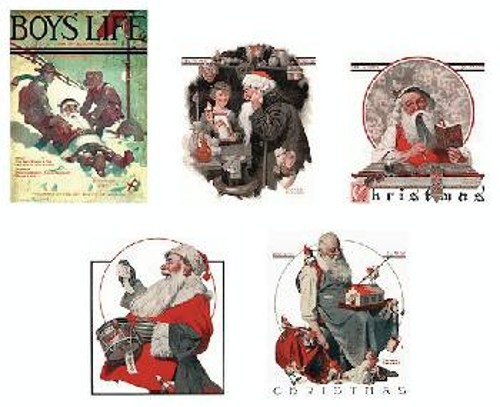 Οι πρώτες απεικονίσεις του Santa Claus από τον Norman P. Rockwell