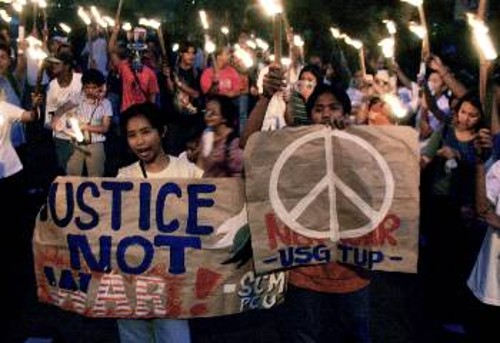 Συγκέντρωση για την ειρήνη στις Φιλιππίνες