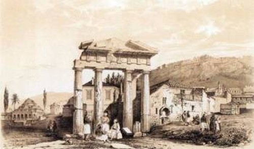 Η Παζαρόπορτα (Παρίσι 1845, Γεννάδειος Βιβλιοθήκη)