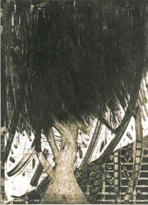 «Πυκνό δέντρο», χαλκογραφία