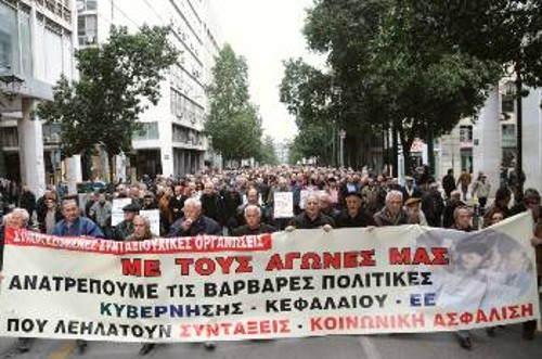 Στιγμιότυπα από τη χτεσινή κινητοποίηση