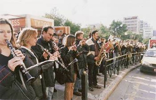 Από παλιότερη διαμαρτυρία των μουσικών στην πλατεία Κλαυθμώνος