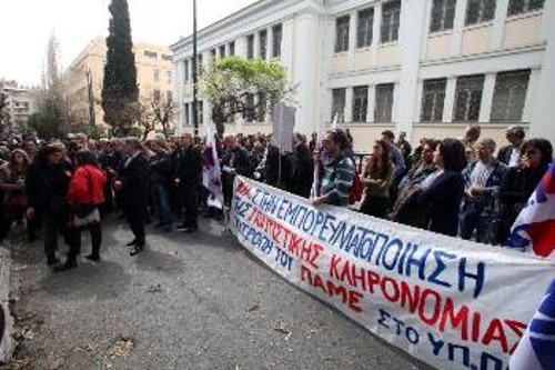 Από τις πρόσφατες κινητοποιήσεις των εργαζομένων στον πολιτισμό